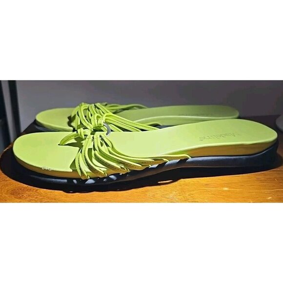 New Madeline Shauna sandals flip flop size 7M pink leather summer - Picture 12 of 14